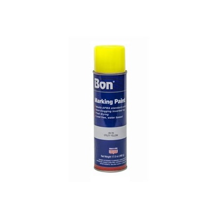 Bon Tool Bon 84-795 Marking Paint, Utility Yellow, 20 Ounce (12/Pkg) 84-795